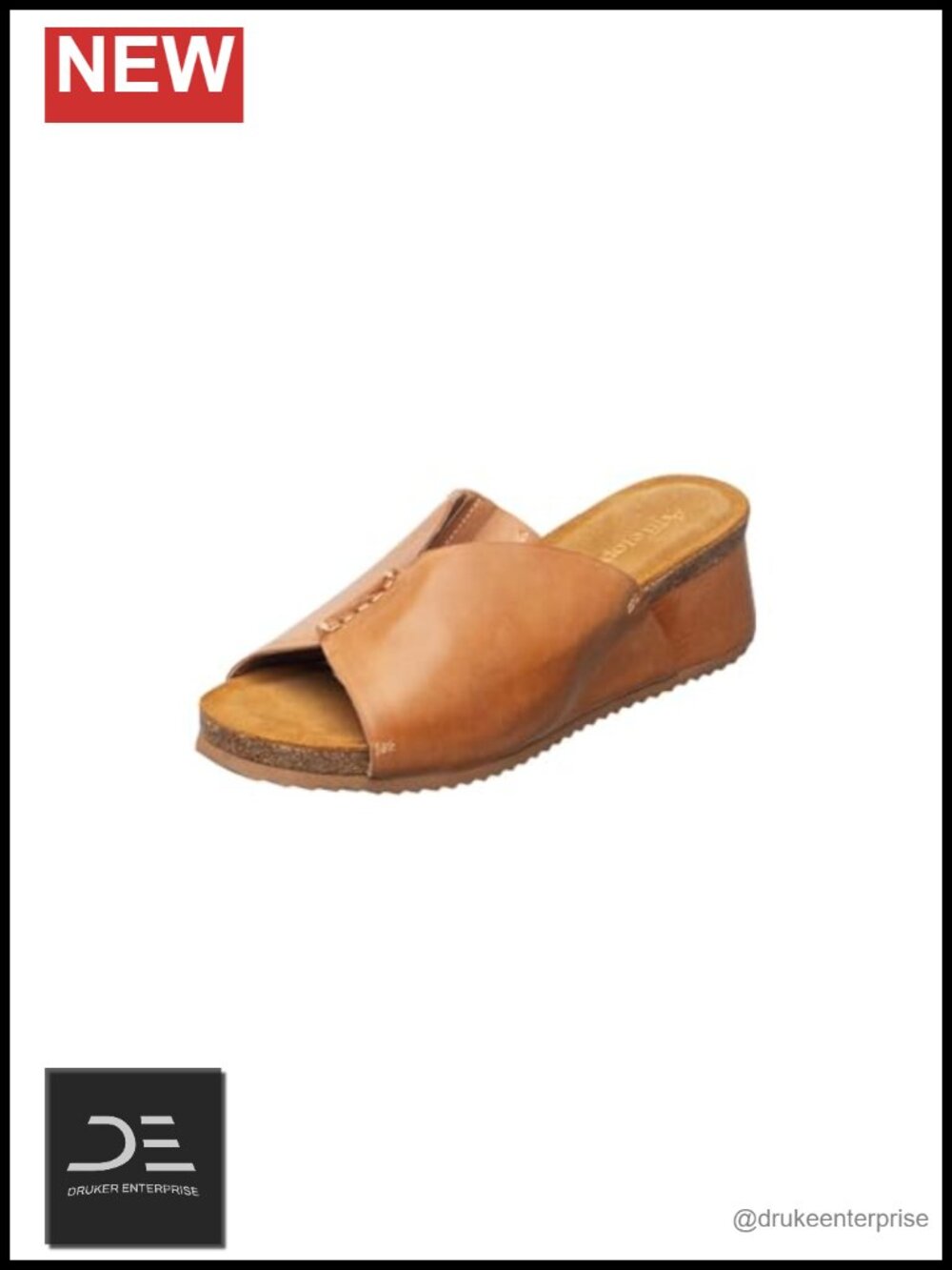 Women's Leather Flip-Flop Sandals Open Toe Comfort Sole